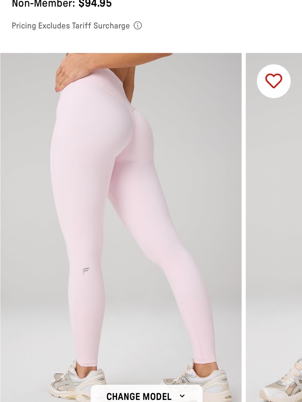 NWT Fabletica Light Pink High-Waist Active Leggings